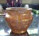 Loetz Metallic Orange Astglas Art Vase Bowl 3.5 Mint
