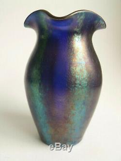 Loetz Silberstreifen glass vase Art Nouveau Czech Bohemian Phanomen