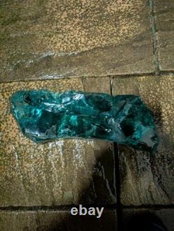 Long Aqua Green Slag Glass / Decorative Art Glass Piece 7.5kg