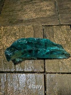 Long Aqua Green Slag Glass / Decorative Art Glass Piece 7.5kg