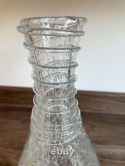 Lovely Murano Glass Bottle Vase Bubble Inclusion Benny Motzfeldt