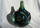 Lovely Vintage Mdina Art Glass Faceted Cube Vase Signed Mdina 1978