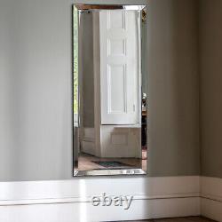 Luna Large Modern Frameless Wall Leaner Full Length Floor Mirror 178cm x 76cm