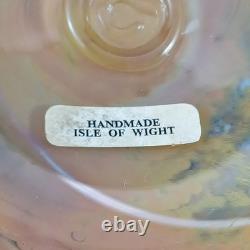 MARKED Isle of Wight Studio / Michael Harris Aurene Glass Squat Vase