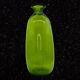 Mcm Blenko Seeded Olive Green Blown Art Glass Bottle Vase Small Mouth 12.75