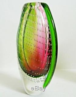 MURANO ART GLASS VASE GLASSWARE Cristalleria stile d' arte 9 HOME DECOR