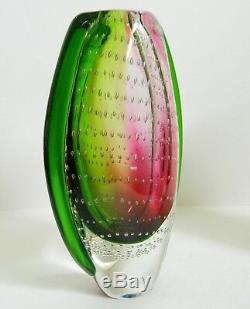 MURANO ART GLASS VASE GLASSWARE Cristalleria stile d' arte 9 HOME DECOR