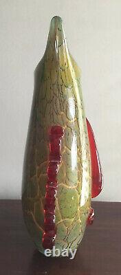Magnificant Large Vintage Murano picasso style face art glass vase