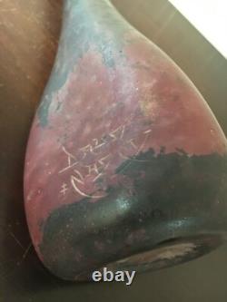 Marbled Glass Vase Height 53 Cm