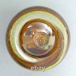 Michael Harris Isle Of Wight Art Glass Vase (flame Mark)