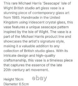 Michael Harris Studio Seascape Isle Of Wight Glass Vase