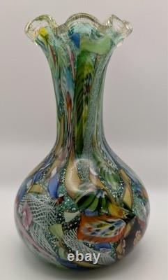 Mid-20th Century AVEM Murano Bizantino Millefiori Vase