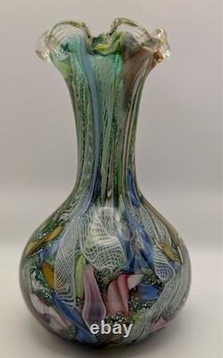 Mid-20th Century AVEM Murano Bizantino Millefiori Vase