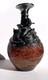 Mid 20th Century Silver Sterling Overlay Art Glass Vase 60s