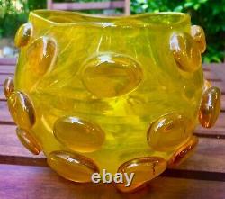 Mid Century Blenko art glass vase 1959 Wayne Husted