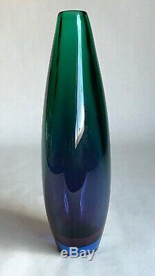 Mid-Century Modern Murano Seguso Flavio Poli Teardrop Art Glass Vase