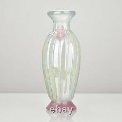 Mid Century Murano Corroso Scavo Glass Vase Vetri d'Arte Seguso Roman Style