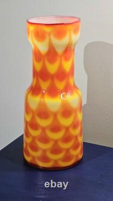 Mid Century Swedish Art Glass Elme Glasbruk Vase By Carl-Olof Borgarp 1960s