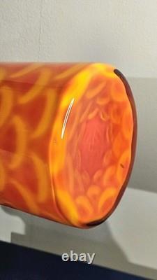 Mid Century Swedish Art Glass Elme Glasbruk Vase By Carl-Olof Borgarp 1960s