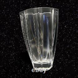 Mikasa Slovenia Lead Crystal Gemini Art Glass Vase XY 10t 7w