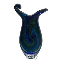 Milky Way Galaxy Vase Blown Art Glass Sculpture Murano Home Decor Designer