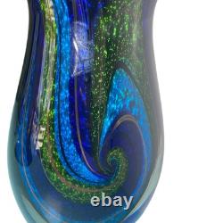 Milky Way Galaxy Vase Blown Art Glass Sculpture Murano Home Decor Designer