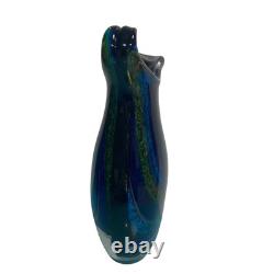 Milky Way Galaxy Vase Blown Art Glass Sculpture Murano Home Decor Designer