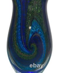 Milky Way Galaxy Vase Blown Art Glass Sculpture Murano Home Decor Designer