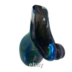 Milky Way Galaxy Vase Blown Art Glass Sculpture Murano Home Decor Designer