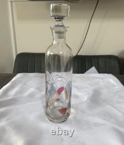 Mosaic Abstract Decorated Multicolour Glasswear Set, Clear Glass