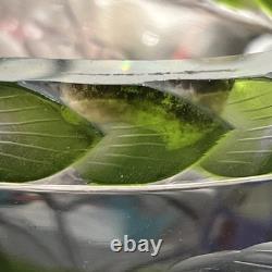 Moser Karlsbad green Glass Vase Collectable Vintage Moser Karlsbad green Glass Vase Collectable Vintage