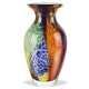 Multicolor Art Glass Vase Tabletop Centerpiece Sculpture Home Décor Gift 11 Inch