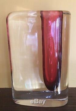 Murano Art Glass Cenedese Vase Signed