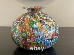 Murano Art Glass MILLEFIORI Vase