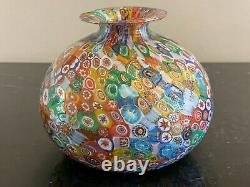 Murano Art Glass MILLEFIORI Vase