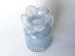 Murano Art Glass Vase Mid-century Opalescent Art Glass Hand Made Vase