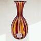 Murano Art Glass Vase Vetro Artistico Bud Vase Circus Stripped 5.5t 1.75w