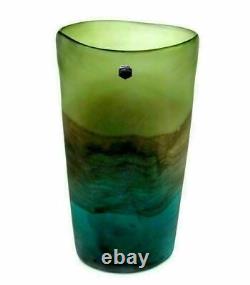 Murano Cenedese Scavo Art Glass Freeform Studio Vase 35cm & Label