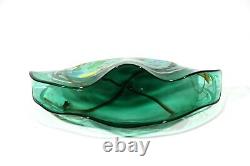 Murano Folded Art Glass Vase Centerpiece