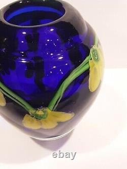 Murano Glass Laburnum Paperweight Vase 1970s Rare