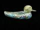 Murano Glass Raffael Art Glass Millefiori & Gold Bird Sculpture With Certificate