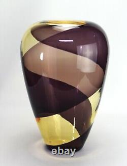 Murano Glass Vase Signed Effetre International 1990