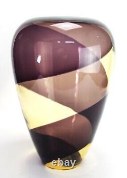 Murano Glass Vase Signed Effetre International 1990