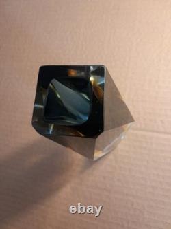 Murano Sommerso Faceted Vase