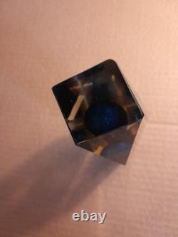 Murano Sommerso Faceted Vase