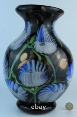 Murano XL copper aventurine art glass vase