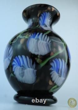 Murano XL copper aventurine art glass vase
