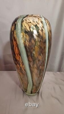 Murano glass ovoid vase, copper aventurine inclusions by Vincenzo Nason, 1960s
