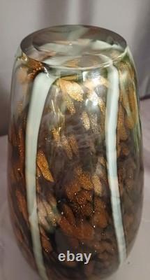 Murano glass ovoid vase, copper aventurine inclusions by Vincenzo Nason, 1960s