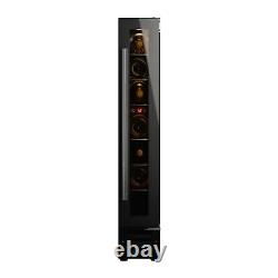 MyAppliances REF29604 15cm Built In Freestanding Black Glass Wine Cooler